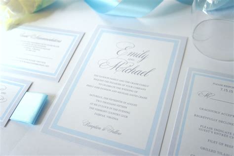 Light Blue Wedding Invitations Jenniemarieweddings