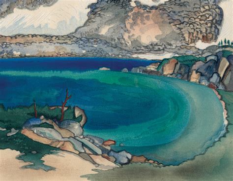 obata lake basin in the high sierra sold egenolf gallery japanese prints