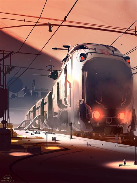 Really Really Big Train Sparth Nicolas Bouvier Cyberpunk Art
