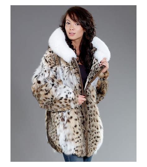 The Lynx Fur Parka Coat With Hood For Women