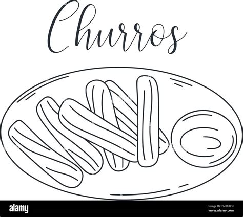 Churro Mexico Stock Vector Images Alamy