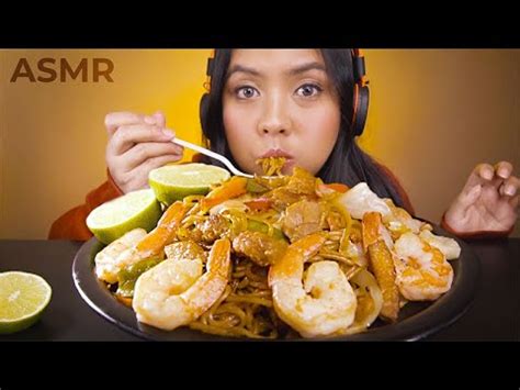 ASMR PANCIT CANTON NOODLES FILIPINO MUKBANG 먹방 No Talking CHOW MIEN Real Eating Sounds YouTube