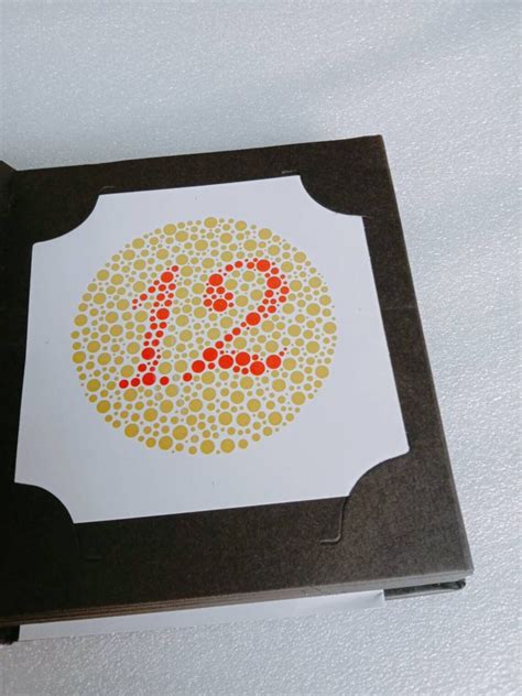 Ishihara Colour Vision Test Book Forvcolor Deficiency 38 Etsy