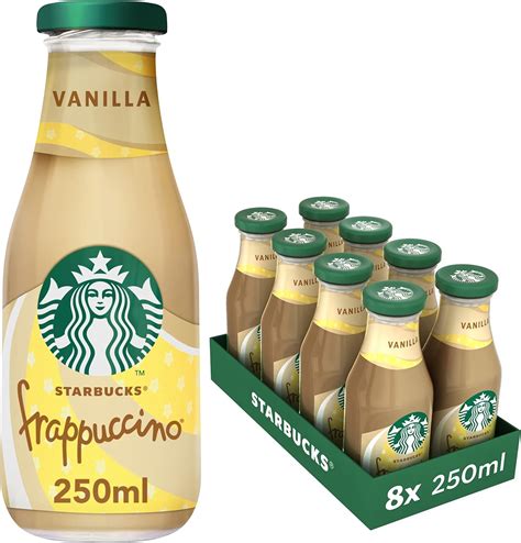 Starbucks Frappuccino Fairtrade Lowfat La Bebida Del Café De Vainilla 250ml Paquete De 8 X 250