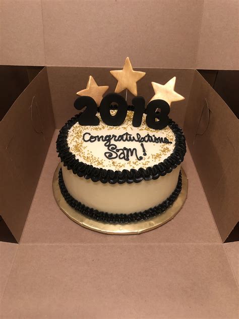 Congratulations Sam This Black And Gold Themed Cake Was For A