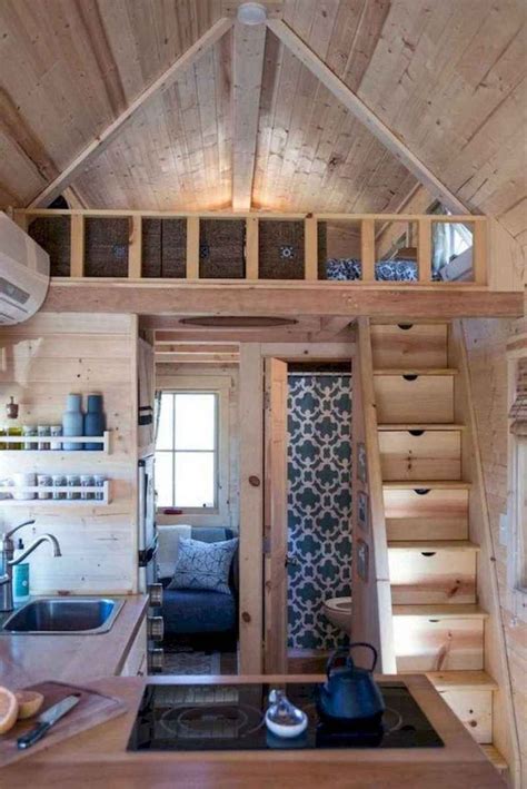 Genius Loft Stair For Tiny House Ideas Tiny Loft Tiny House