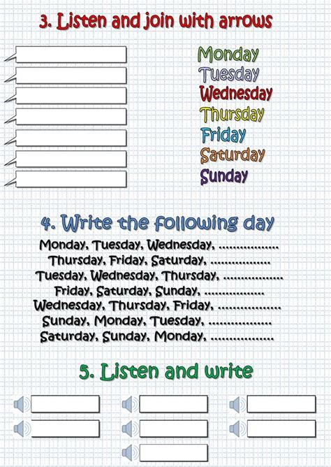 The Days Of The Week Interactive Worksheet Ensino De Espanhol