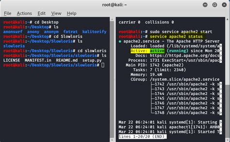 Slowloris Ddos Attack Tool In Kali Linux Geeksforgeeks