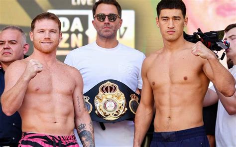 canelo Álvarez y dmitry bivol dan el peso y se preparan para su pelea grupo milenio