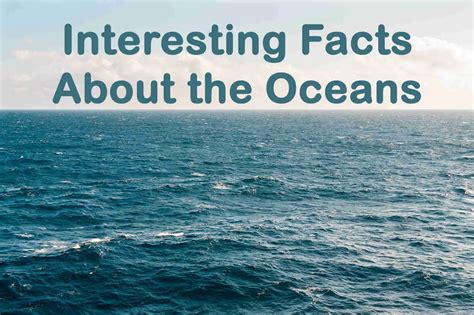 Interesting Facts About The Oceans Oceans Facts Topessaywriter