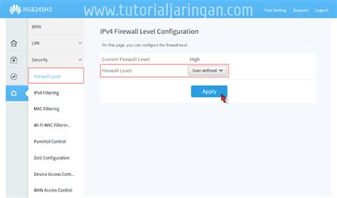 Cara mengaktifkan port lan modem huawei hg8245h5. Cara Setting Firewall dan Mengaktifkan Remote Management ...