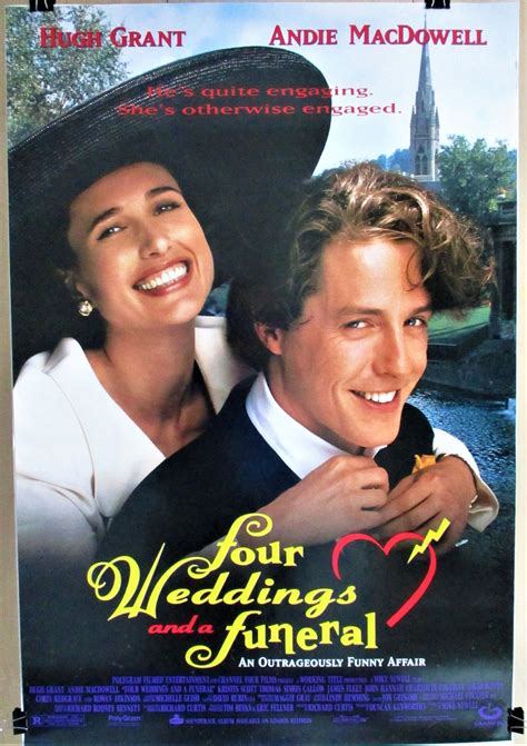 Four Weddings And A Funeral Original Rolled X Etsy