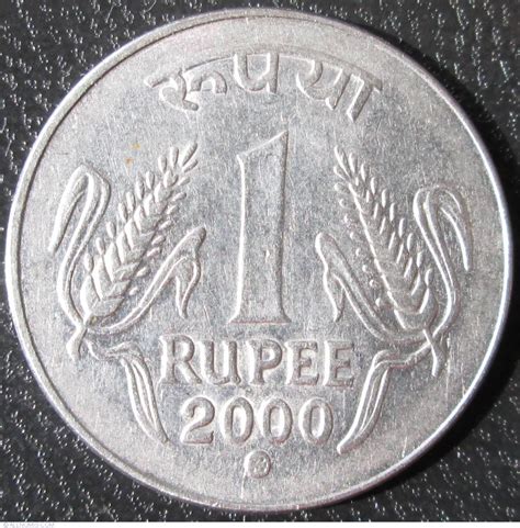 1 Rupee 2000 K Republic 1991 2000 India Coin 32904