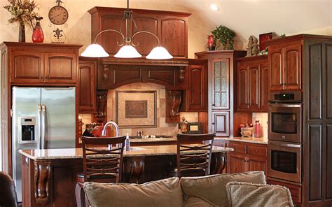 Pin By Cabinets Plus On Rustic Cherry Cabinets Cherry Cabinets Kitchen Rustic Cherry Cabinets