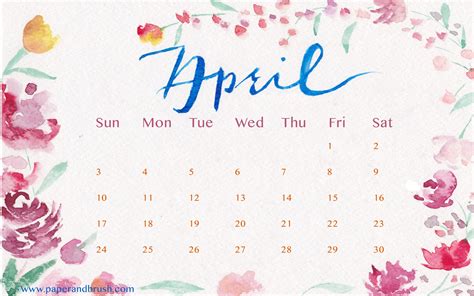 2018 April Month Calendar Wallpaper Calendar Wallpaper Wallpaper