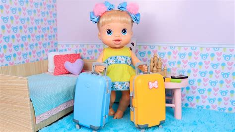 Baby Alive Malu Mostra O Que Tem Na Mala De Viagem Youtube