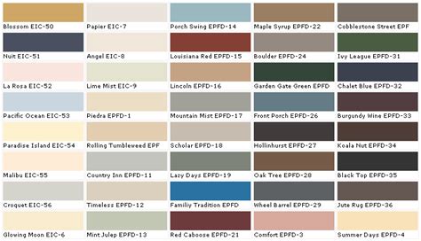 Professional painters trust emerald for its exceptional coverage and washability. french country color schemes | Behr Paints Chip, Color, Swatch, Sample and Palette | Floor paint ...