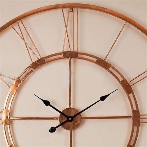 100 Copper Made Handmade Large Wall Clock Home Decor Hanging Wall