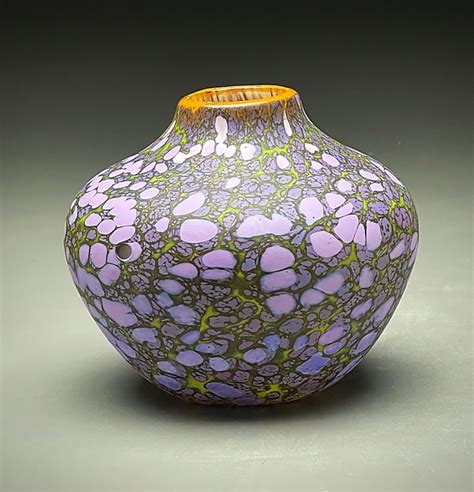 Purple Native Vessel By Thomas Spake Art Glass Vessel Artful Home