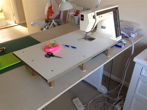 The table is also helpful because the fabric is at the same level as your sewing machine. My Oh Sew Sweet Life: My Sewing Machine and its New DIY Extension Table
