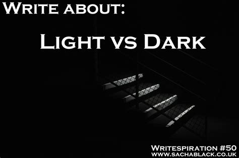 Writespiration 50 Light Vs Dark Sacha Black