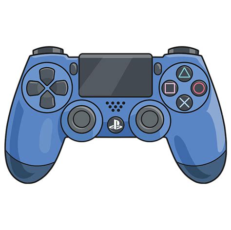 How To Draw A Ps4 Controller