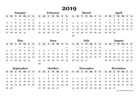 2019 And 2019 School Year Calendar Printable Printable Calendar Templates