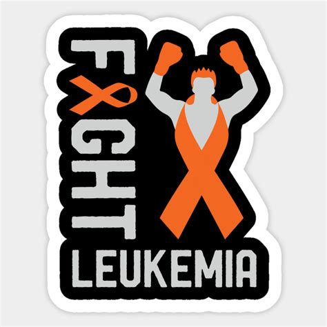Fight Leukemia Cancer Awareness Day Ribbon Survivor Fighter Leukemia