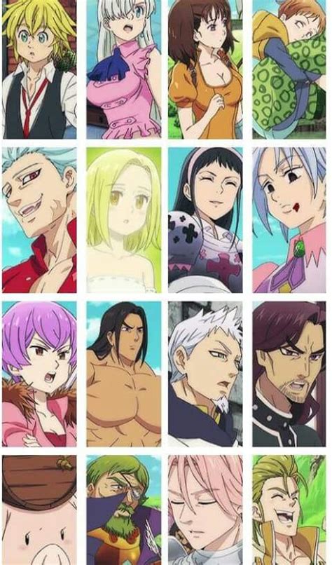 Characters From The Seven Deadly Sins Blue Exorcist Full Metal Alchemist Seven Deadly Sins