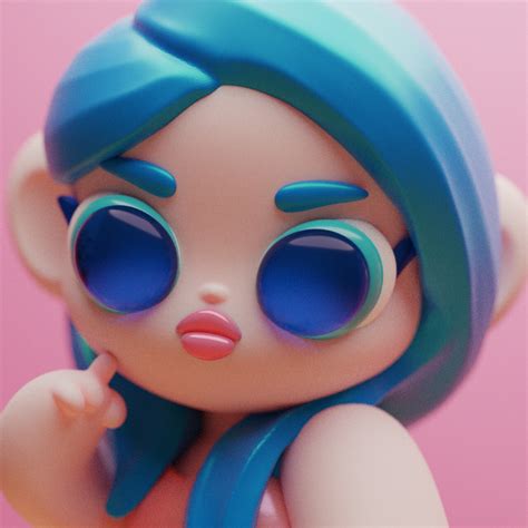 ArtStation Big Girl Puffy Puffpuff 3d Model Character Character