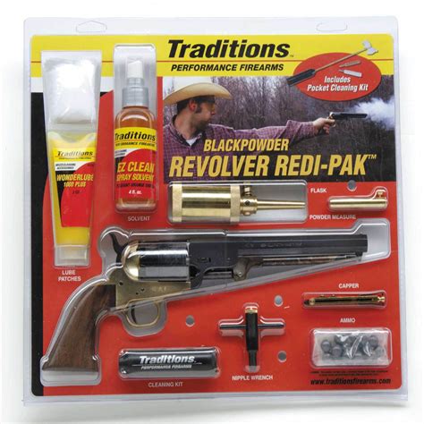 Traditions 1851 Navy Brass 44cal Redi Pak Black Powder Revolver