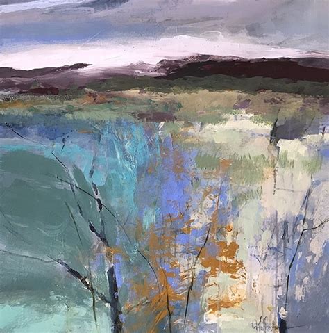 Prairie Color Abstract Landscape By Joan Fullerton Acrylic 24 X 24