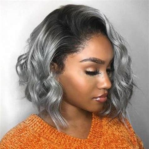 Gray Hair Wigs For African American Women 80s Wig Female