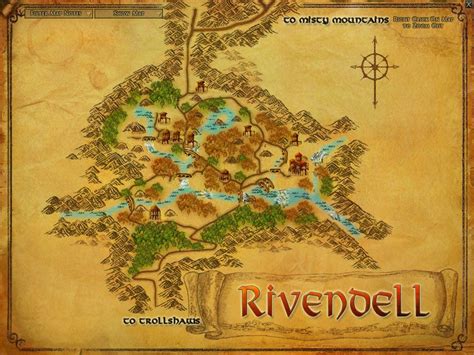 Rivendell Maps Lord Of The Rings Online Zam Jrr Tolkien