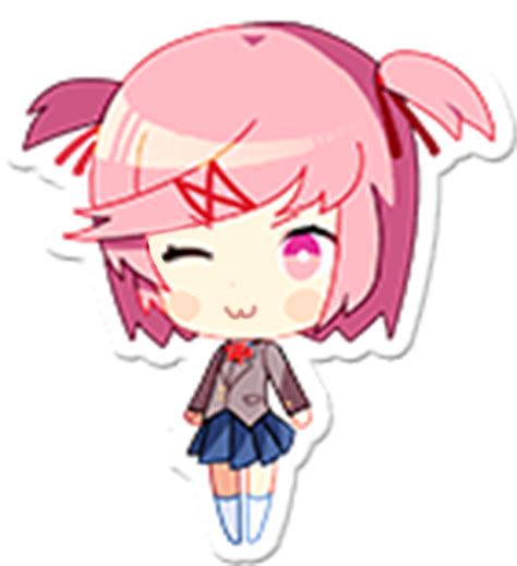 Download Edited Media Fun Winky Natsuki Chibi Png Chibi Natsuki Doki