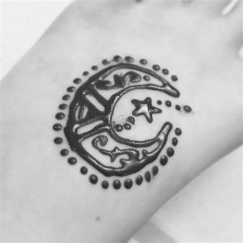 Moon Henna Tattoo By Nottooshabbey On Deviantart