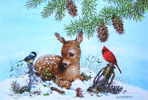 Winter Wildlife Christmas Card