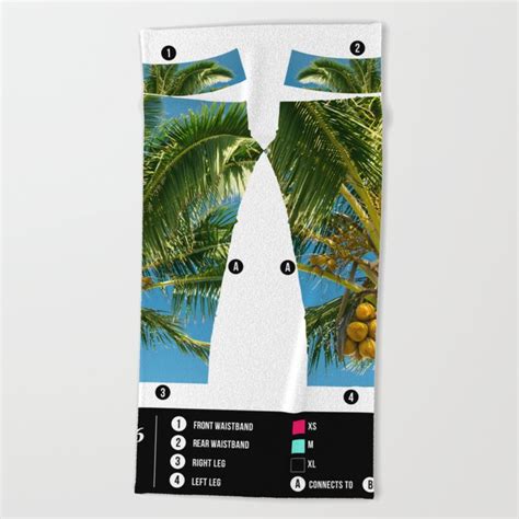 Hawaiian Coconut Palm Tree Beach Towel By Sharon Mau Society6