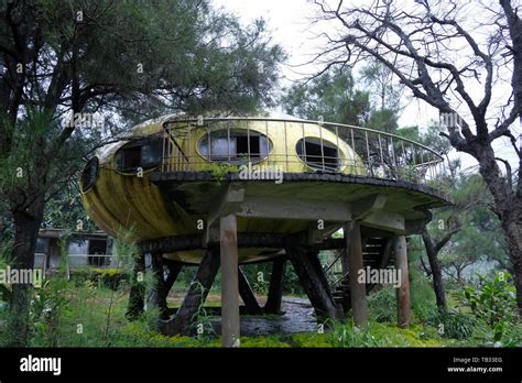 Abandoned Sanzhi Ufo House In The Neighborhood Of Wanli Region Home To