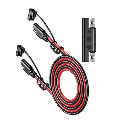 Battery Charging Cable Sae To Sae Extension Cable Awg Solar Plug Cord M Ebay