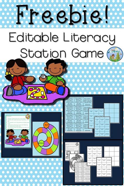 Editable Literacy Game Freebie Literacy Games Literacy Literacy