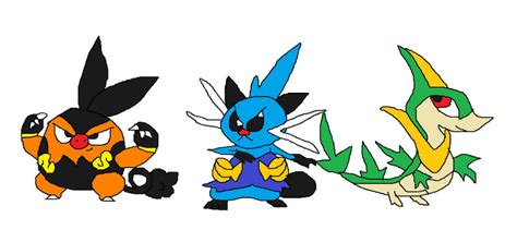 5th Gen Starters Stage 2 By Valiantbrawlercf1994 On Deviantart