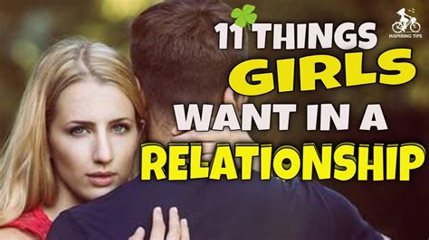 11 Things Girls Want In A Relationship Youtube