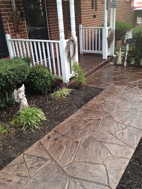 I Like This Stamped Concrete Overlay This Would Be A Great Look For