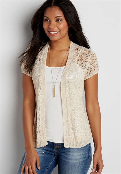 Womens Short Sleeve Cardigan Sweaters For Fine Positioning Podcast