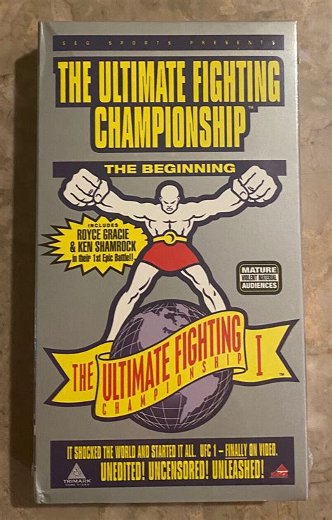 Ufc I The Beginning Sealed Vhs Ultimate Fighting 1 Rare Grade It
