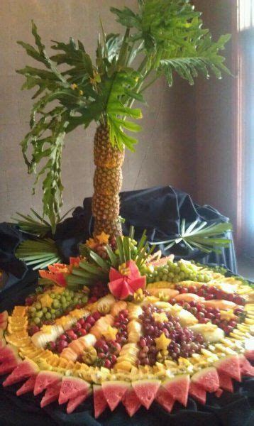 After your party, the trunk can be disassembled easily and the pineapple cut up and eaten. Pineapple Palm Tree Fruit Display | Pineapple Palm Tree ...