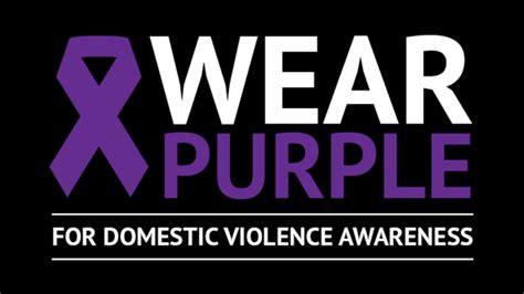 Wear Purple Monday For Domestic Violence Awareness