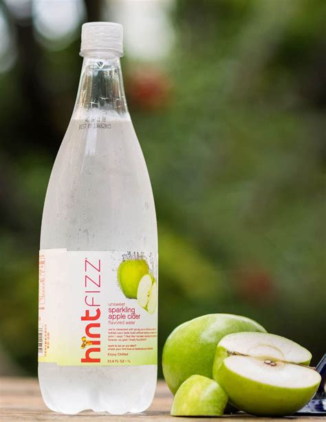 Sparkling Apple Cider Flavored Water Flavored Sparkling Water Hint