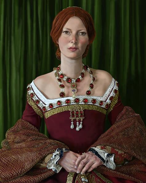 Portrait Of A Tudor Lady Digital Art By Mark Satchwill